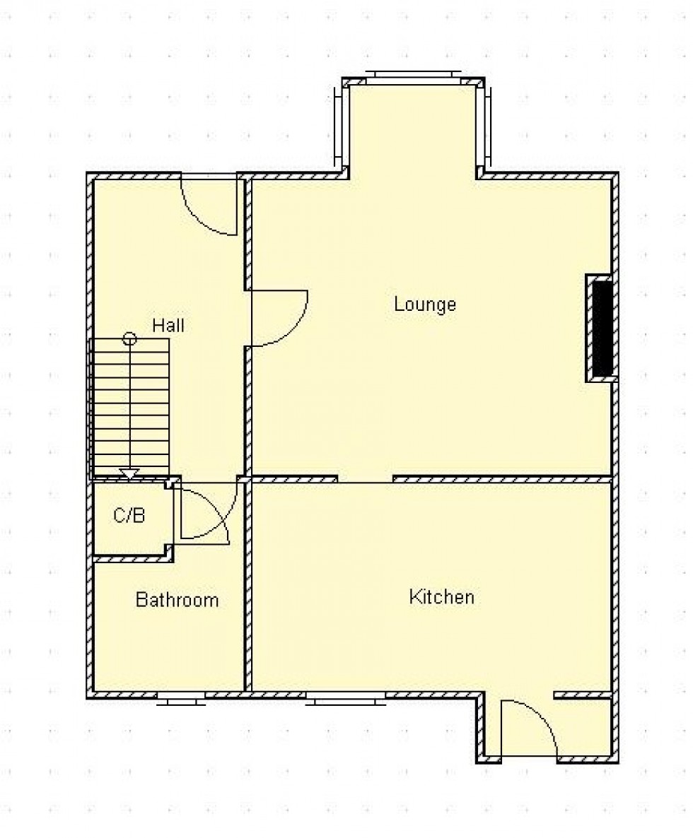 Floorplan for Kenneth Drive, Lochboisdale, Isle of South Uist